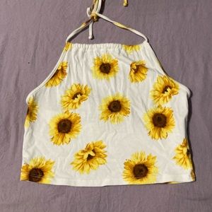Sunflower Halter Top